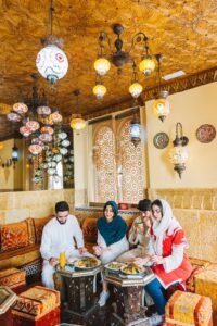 group-four-muslim-friends-restaurant_23-2147794239